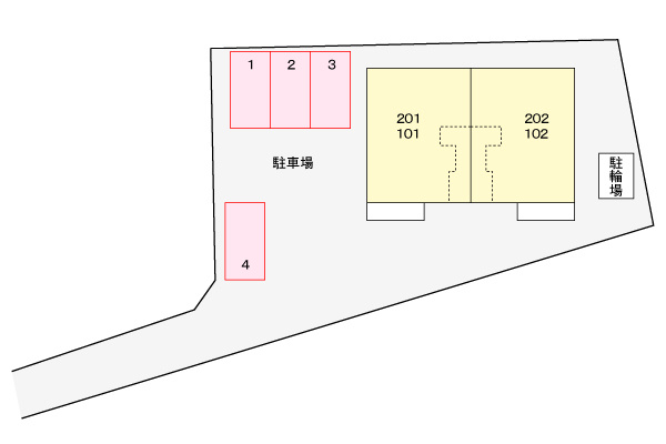 アンティームの区画図