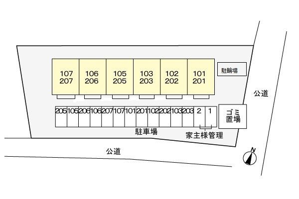 ライフピアの駐車場