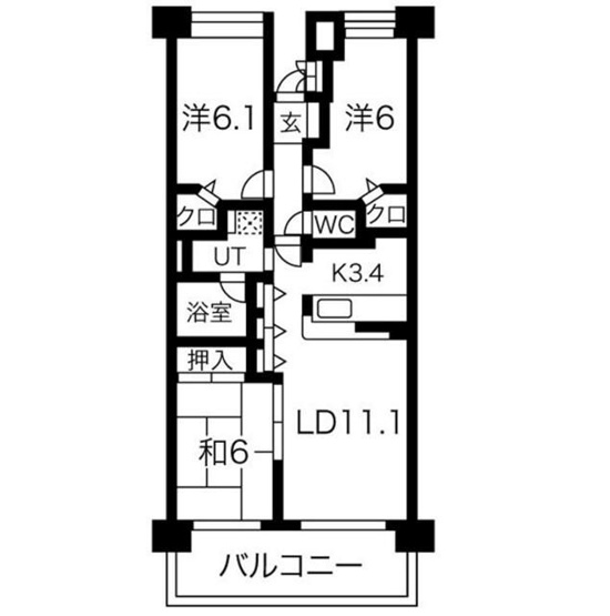 【間取り】 | コスモ川口栄町