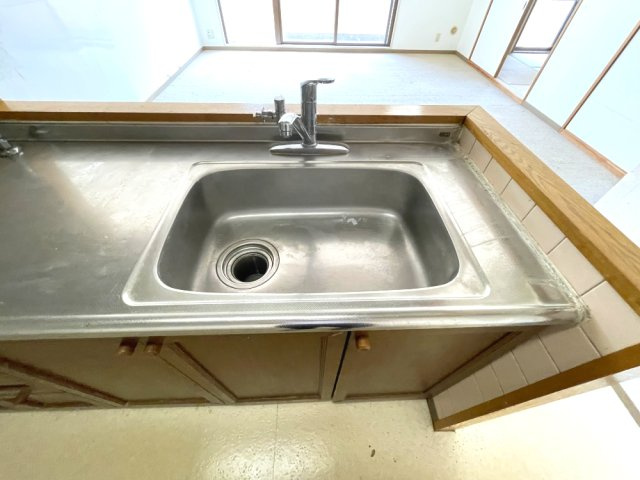 ライオンズマンション岡山内山下のキッチン|シンクの様子です。