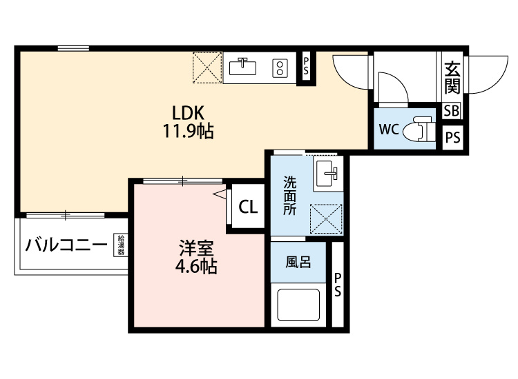 Jack sumiyoshiⅡ　　刈谷市近郊の賃貸はクラスホーム刈谷店の間取り