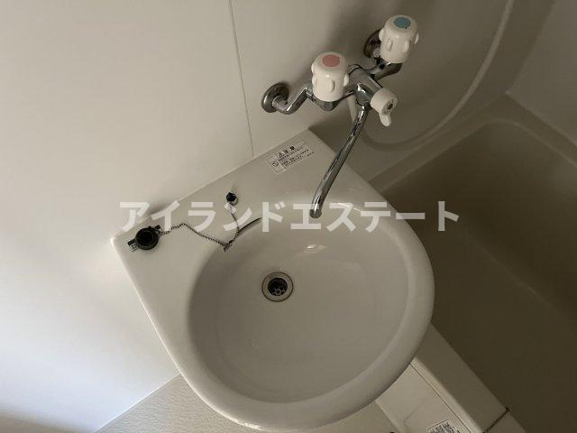 チェリーハイツ　ペット相談　2人入居可　最上階の洗面所