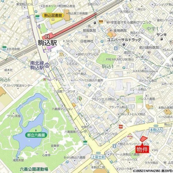 ジオエント駒込の地図