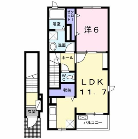 ルーベル太田Ｂの間取り