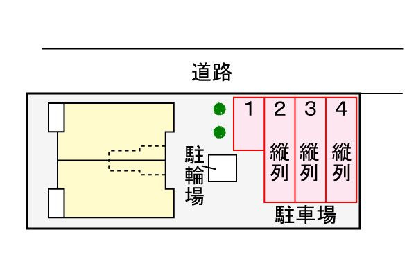 フレアハイムの駐車場