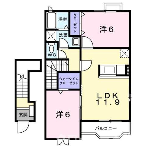 アルカンシェルＢの間取り