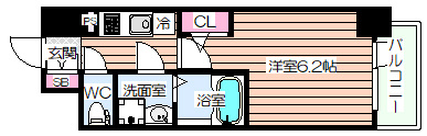 【間取り】 | エスリード大阪デュアルゲート