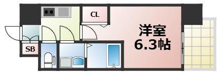 【間取り】 | エスリード大阪CENTRAL AVENUE　仲介手数料無料