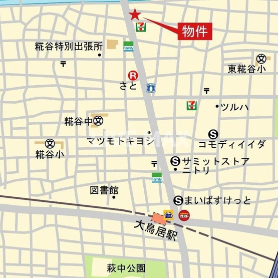 【地図】ＲＥＳＩＤＥＮＣＥ　大鳥居