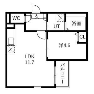 Jack sumiyoshiⅠ　　刈谷市近郊の賃貸はクラスホーム刈谷店の間取り