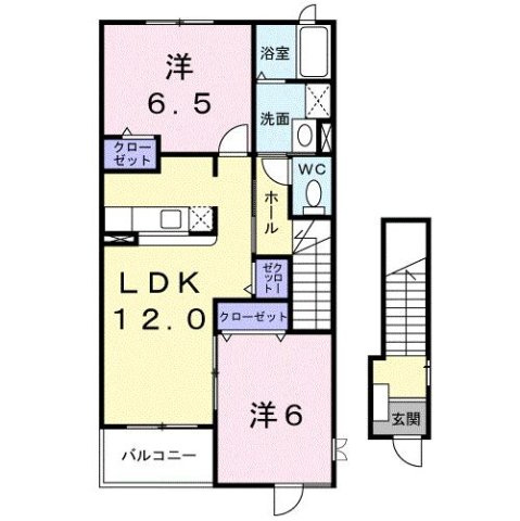 ヴィラパークヒル　Ａの間取り