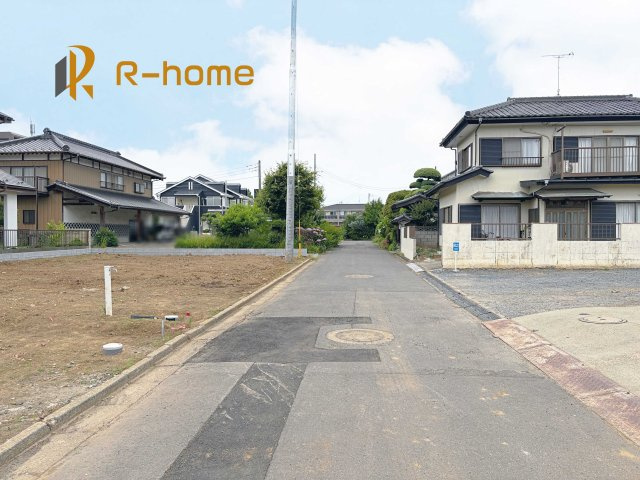 つくば市高野台3丁目　新築戸建て　A号棟の前面道路含む現地写真|『今から見たい！』大歓迎です♪
お気軽にＲ－ｈomeまでお問い合わせください。