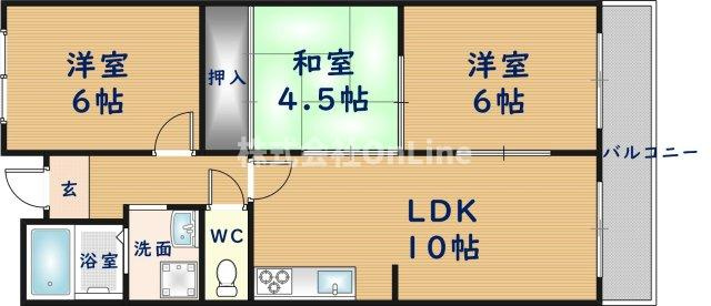 【間取り】 | ガーデンフラットカメリア