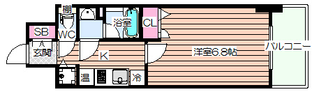 【間取り】 | ラヴ心斎橋ウエスト