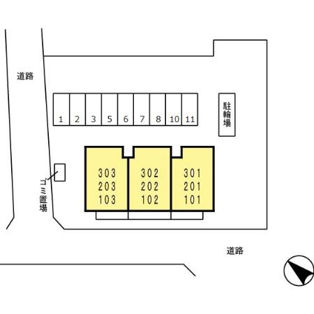 オッツ東川口の区画図