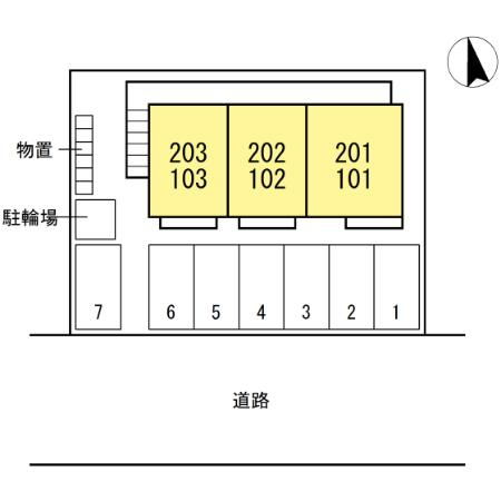 レーベンセイナンの区画図