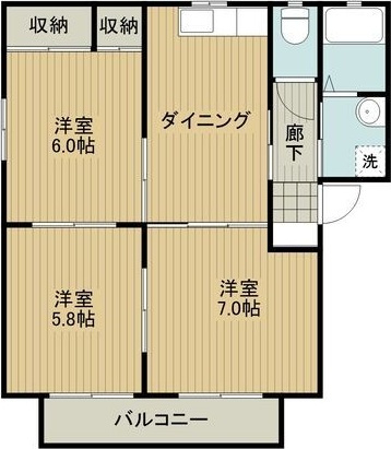 リバーストーンⅡ　　 刈谷市近郊の賃貸はクラスホーム刈谷店の間取り