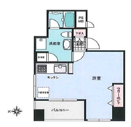 ライオンズマンション平河町の間取り