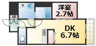【間取り】 | ワールドアイ大阪城EASTアドバンス　仲介手数料無料