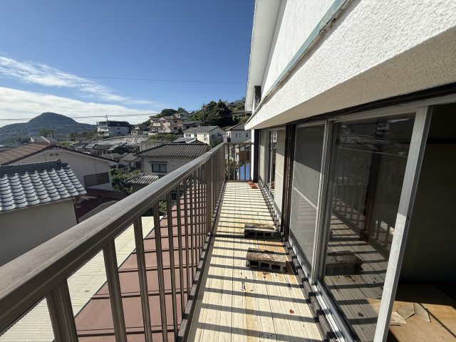 佐世保湾が一望できる金比良町の一戸建のバルコニー