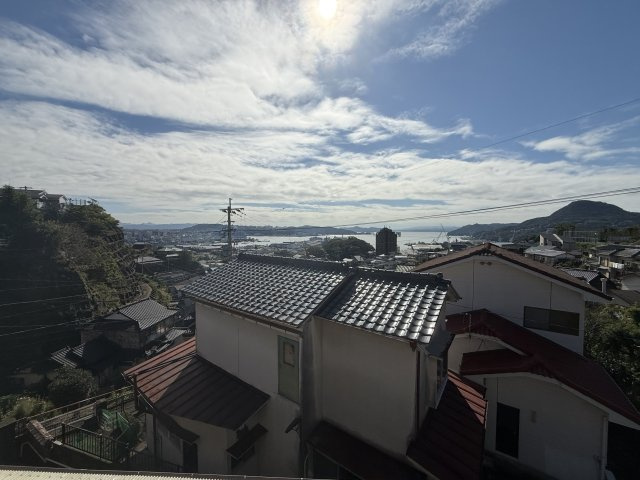 佐世保湾が一望できる金比良町の一戸建の展望