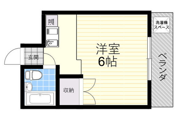 サンルーム名谷の間取り