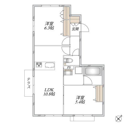 【間取り】 | メゾンベール宮坂