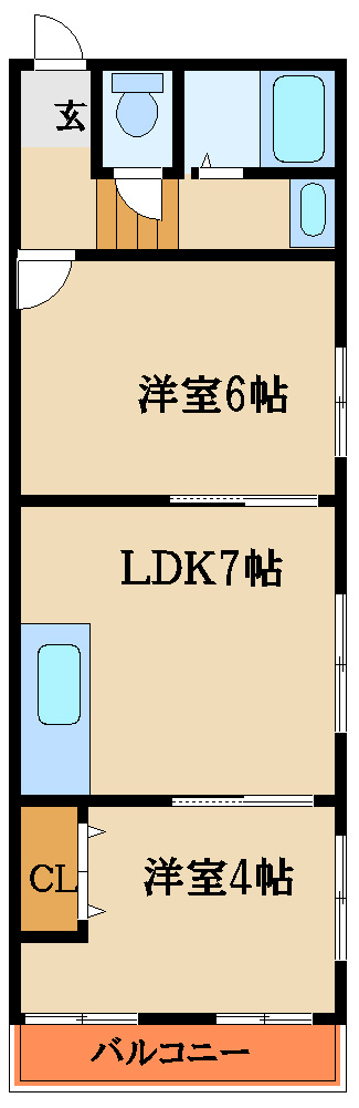 山口コーポの間取り