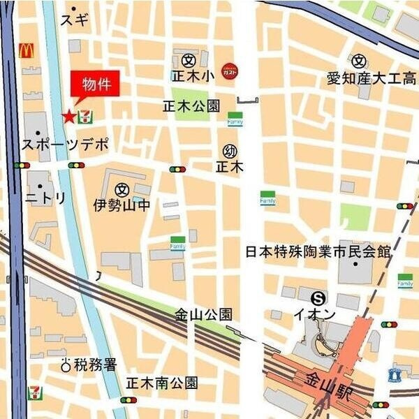 ルーエ金山の地図