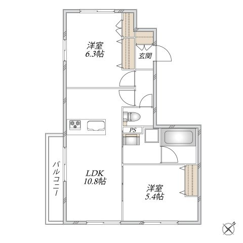 【間取り】 | メゾンベール宮坂