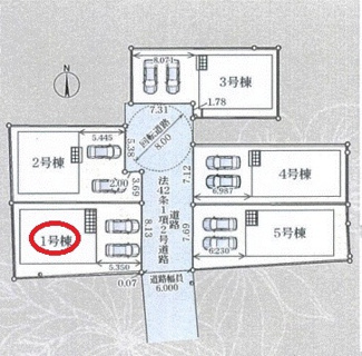 【区画図】 | クレイドルガーデン大和高田市市場第１３ | 区画図