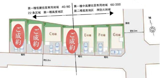 府中市西府町3丁目　南武線　西府駅　新築戸建の区画図