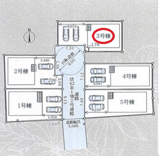 【区画図】 | クレイドルガーデン大和高田市市場第１３ | 区画図
