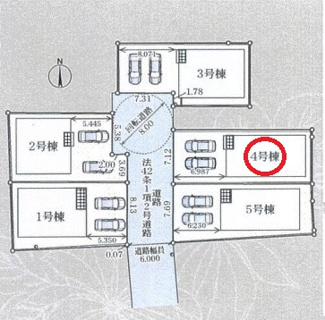 【区画図】 | クレイドルガーデン大和高田市市場第１３ | 区画図