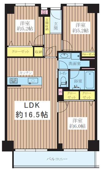 【間取り】 | ファミールハイツ北大阪２号棟 | 室内改装完了予定有・全居室収納有