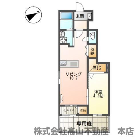 宗像市田熊２丁目のアパートの間取り
