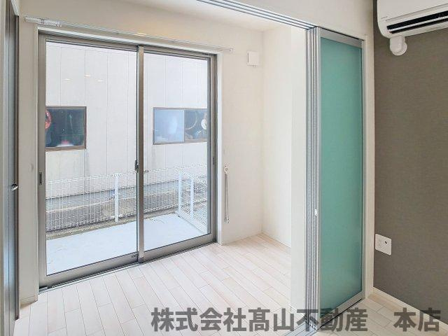 宗像市田熊２丁目のアパートのバルコニー