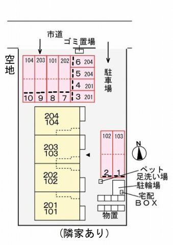 ステイズ　河合の区画図