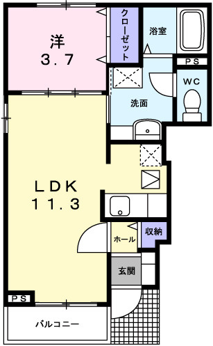 K&YⅠの間取り