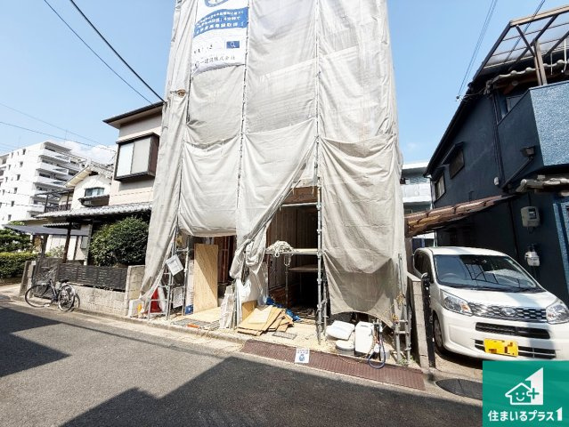 藤井寺市大井　新築一戸建ての外観|現在建築中！落ち着いた街並みで新生活を始めることが出来そう！周辺の物件も併せてご紹介させて頂きます！