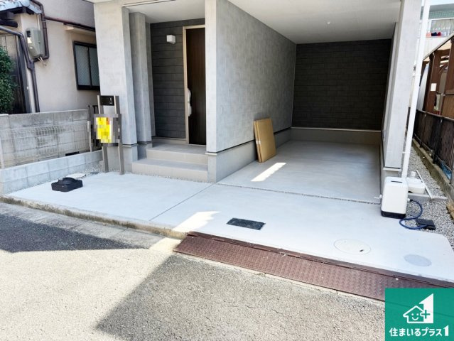 24(土)25(日)現地説明会！◆藤井寺市大井　新築一戸建ての駐車場|駐車スペース！散水栓があるので、こまめに愛車を洗えます！