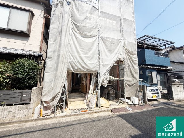 藤井寺市大井　新築一戸建ての外観|現在建築中！落ち着いた街並みで新生活を始めることが出来そう！周辺の物件も併せてご紹介させて頂きます！