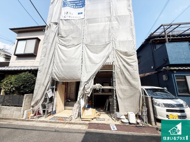 藤井寺市大井　新築一戸建ての外観|現在建築中！落ち着いた街並みで新生活を始めることが出来そう！周辺の物件も併せてご紹介させて頂きます！