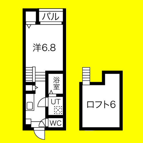 アパレシーダ　名古屋市賃貸　仲介手数料無料の間取り