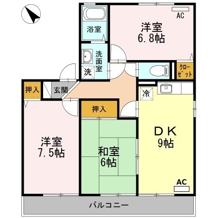 サザンローズサトウの間取り