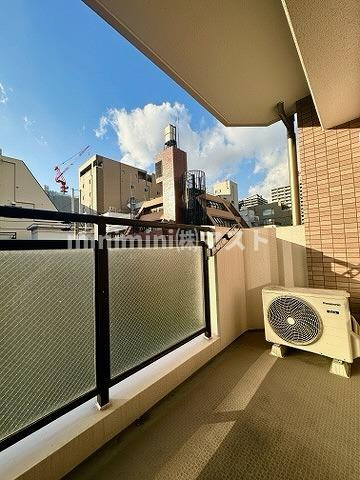 天満泉マンションのバルコニー