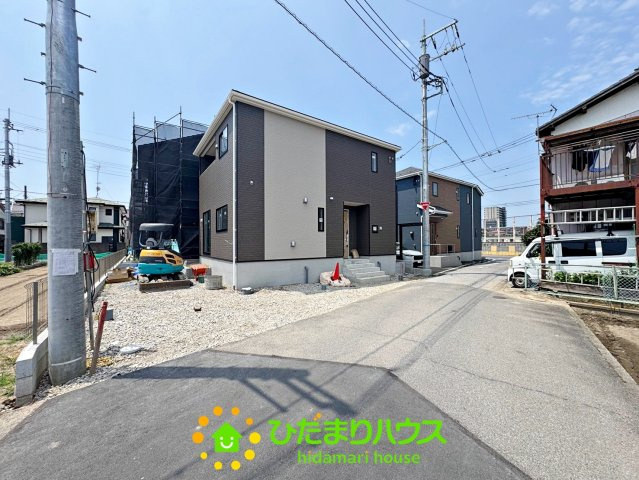 宮代町中島第10　新築一戸建て　クレイドルガーデンの前面道路含む現地写真|2026/08/02　撮影