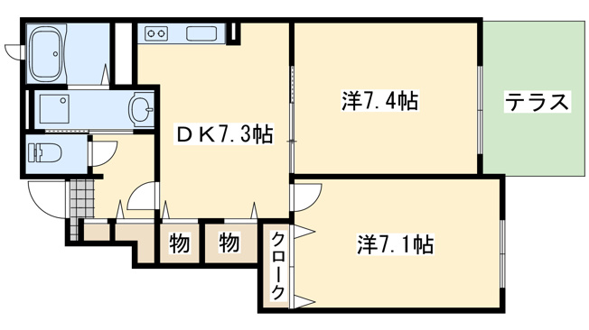【間取り】 | メゾン　ド　ラトン　ラヴール
