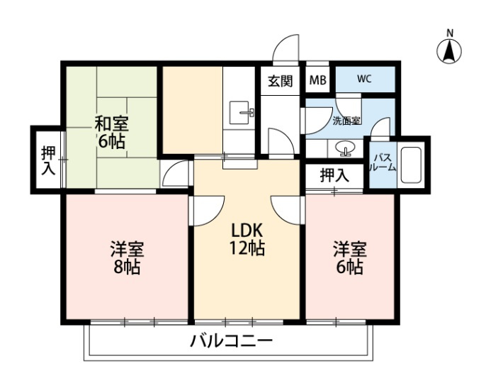 ラフォーレ夙川の間取り