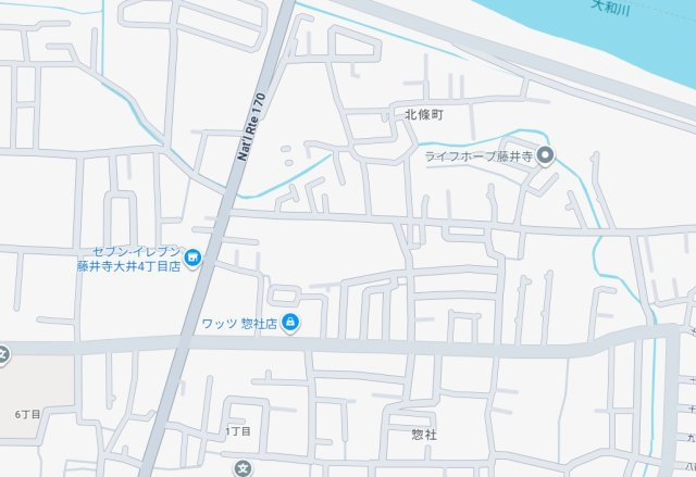 24(土)25(日)現地説明会！◆藤井寺市惣社　新築一戸建ての地図
